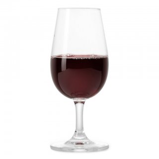 ISO vinprovarglas Lehmann med vin i glaset
