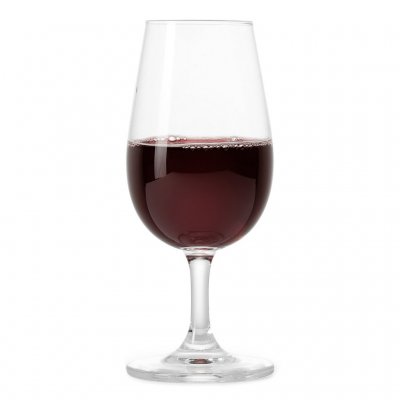ISO vinprovarglas Lehmann med vin i glaset